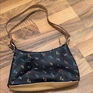 Stylish Black and Tan Women's Shoulder Bag